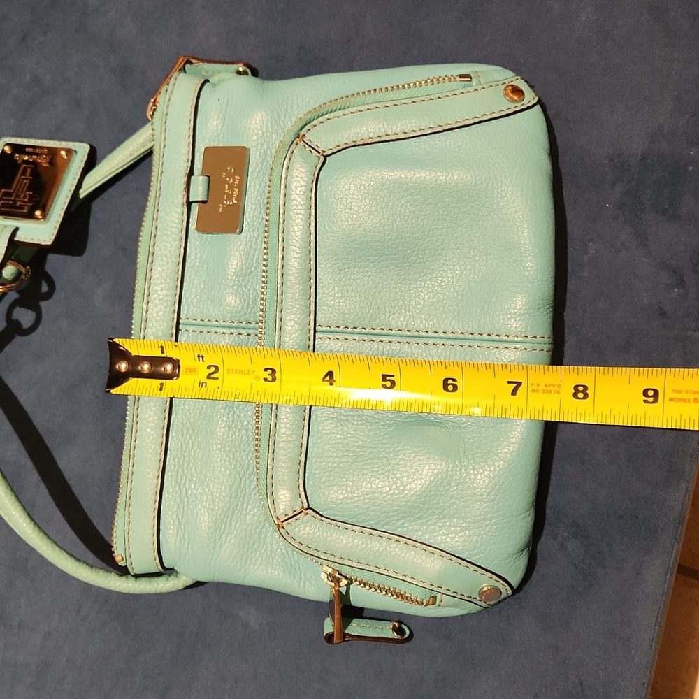 Tignanello Pebble genuine leather mini Crossbody bag, wallet, orginazer travel - Picture 12 of 16
